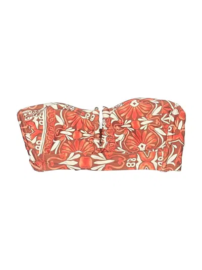 Pre-owned Shade & Shore Swimsuit Top Orange Swimwear