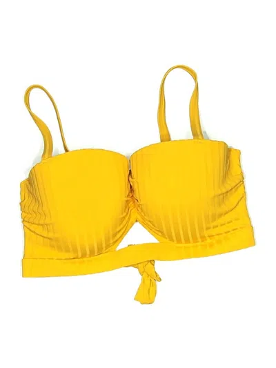 Pre-owned Shade & Shore Swimsuit Top Orange Swimwear