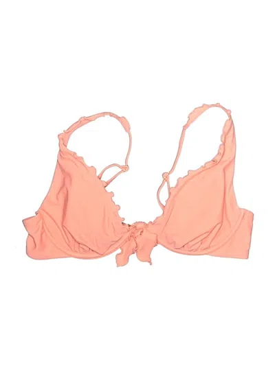 Pre-owned Shade & Shore Swimsuit Top Orange Swimwear