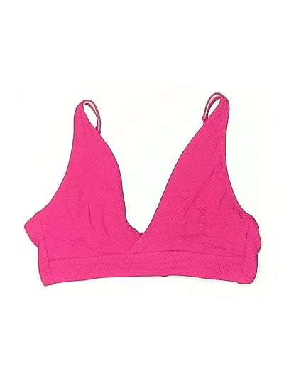 Pre-owned Shade & Shore Swimsuit Top Pink Swimwear