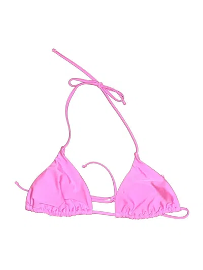 Pre-owned Shade & Shore Swimsuit Top Pink Swimwear
