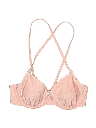 Pre-owned Shade & Shore Swimsuit Top Pink Swimwear