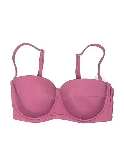 Pre-owned Shade & Shore Swimsuit Top Pink Swimwear