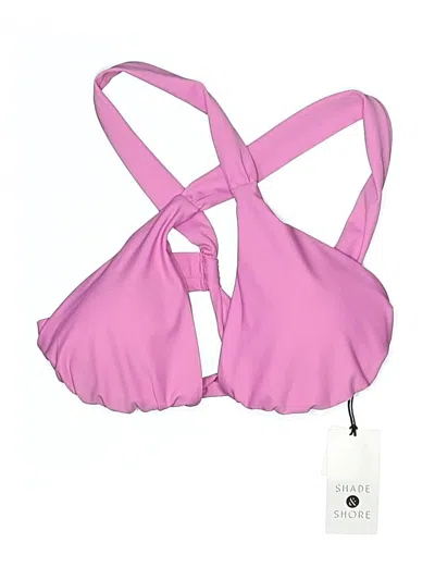 Pre-owned Shade & Shore Swimsuit Top Pink Swimwear