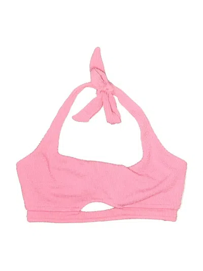 Pre-owned Shade & Shore Swimsuit Top Pink Swimwear