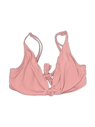 Pre-owned Shade & Shore Swimsuit Top Pink Swimwear