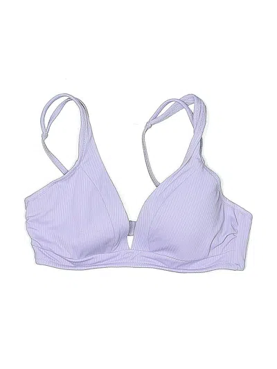 Pre-owned Shade & Shore Swimsuit Top Purple Swimwear