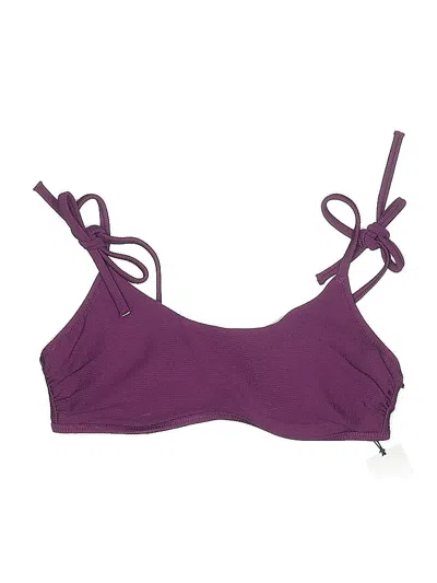 Pre-owned Shade & Shore Swimsuit Top Purple Swimwear