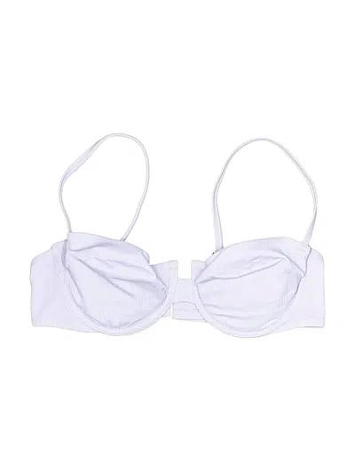 Pre-owned Shade & Shore Swimsuit Top Purple Swimwear