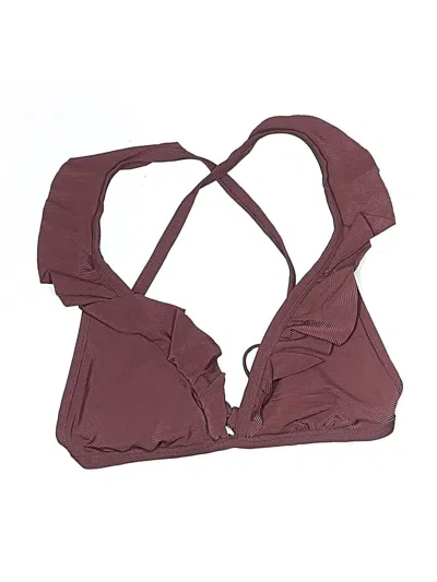 Pre-owned Shade & Shore Swimsuit Top Purple Swimwear