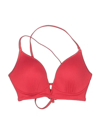 Pre-owned Shade & Shore Swimsuit Top Red Swimwear