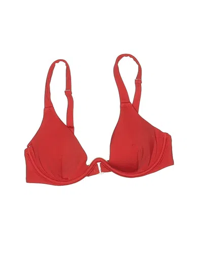 Pre-owned Shade & Shore Swimsuit Top Red Swimwear