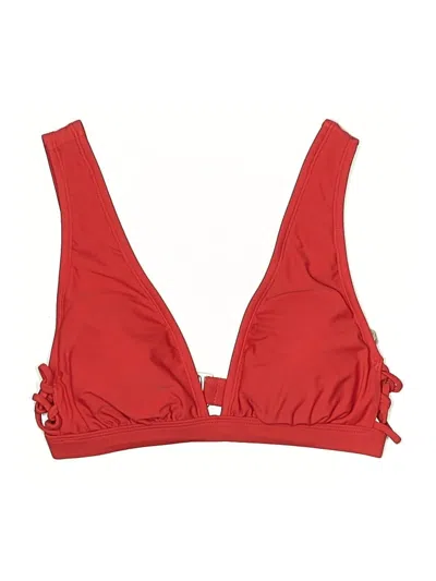 Pre-owned Shade & Shore Swimsuit Top Red Swimwear