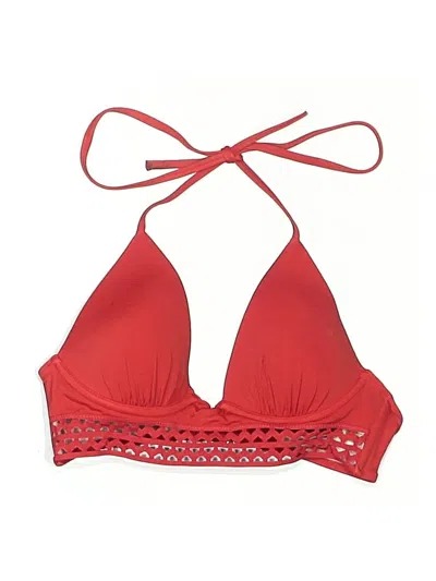 Pre-owned Shade & Shore Swimsuit Top Red Swimwear