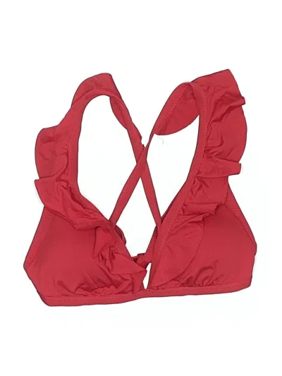 Pre-owned Shade & Shore Swimsuit Top Red Swimwear