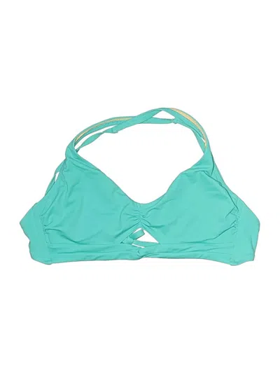 Pre-owned Shade & Shore Swimsuit Top Teal Swimwear