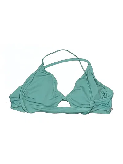 Pre-owned Shade & Shore Swimsuit Top Teal Swimwear