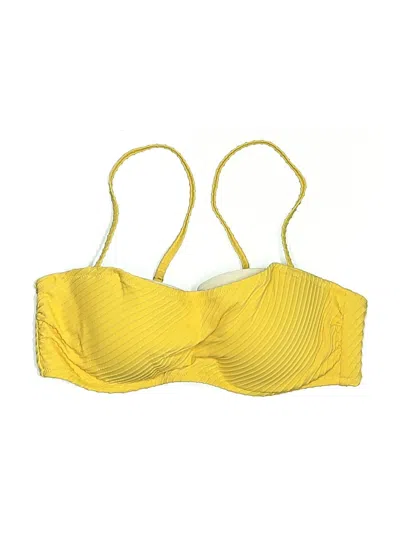 Pre-owned Shade & Shore Swimsuit Top Yellow Swimwear