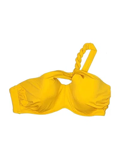 Pre-owned Shade & Shore Swimsuit Top Yellow Swimwear