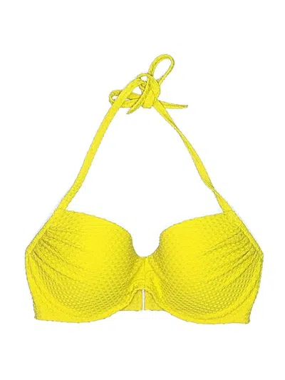 Pre-owned Shade & Shore Swimsuit Top Yellow Swimwear
