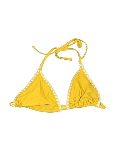 Pre-owned Shade & Shore Swimsuit Top Yellow Swimwear