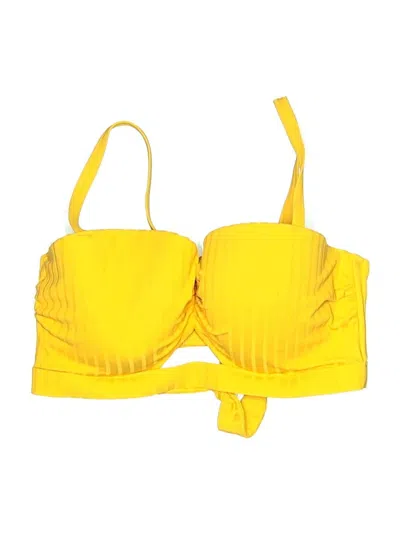 Pre-owned Shade & Shore Swimsuit Top Yellow Swimwear