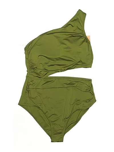 Pre-owned Shade & Shore Two Piece Swimsuit In Green
