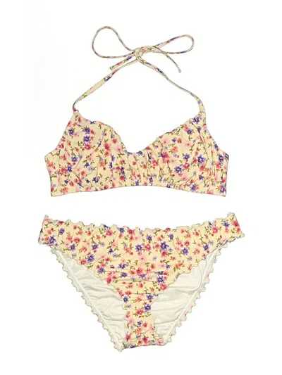 Pre-owned Shade & Shore Two Piece Swimsuit In White