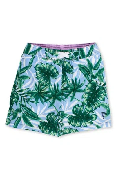 Shade Critters Babies'  Blue Palm Swim Trunks