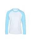 Shade Critters Blue Rashguard W/ Water Appearing Fabric In White