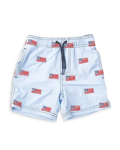 Shade Critters Boys' Bloom Flags Swim Trunks - Toddler, Little Kid In Blue