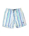 Shade Critters Boys' Striped Swim Trunks - Little Kid In Multi