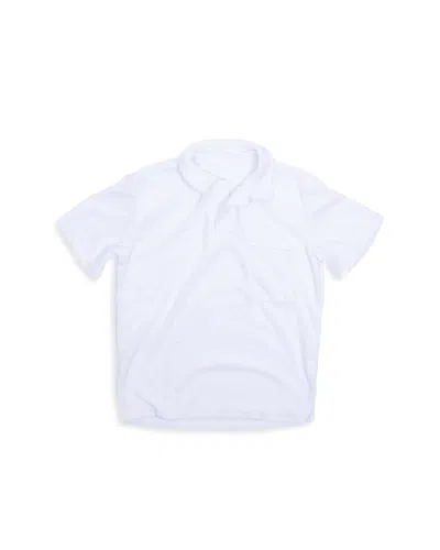 Shade Critters Boys' Terry Polo - Little Kid, Big Kid In White
