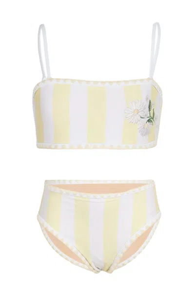Shade Critters Butter Stripe Bikini In Neutral