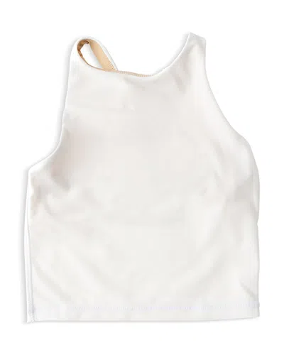 Shade Critters Girls' Active Tank Top - Little Kid, Big Kid In White