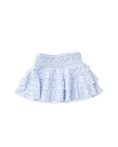 Shade Critters Girls' Coastal Garden Smocked Skirt - Little Kid, Big Kid In Blue