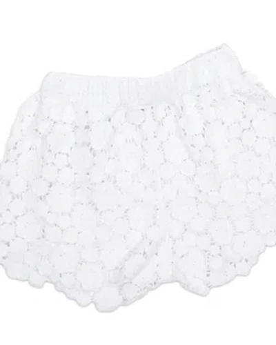 Shade Critters Girls' Daisy Crochet Shorts - Little Kid, Big Kid In White