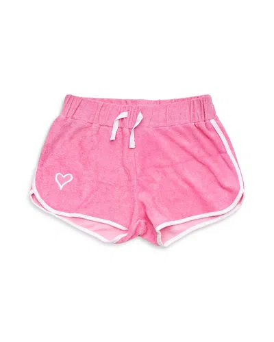 Shade Critters Girls' Drawstring Terry Shorts - Little Kid, Big Kid In Pink