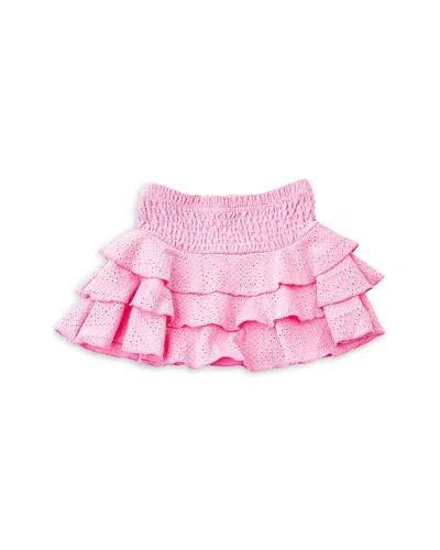 Shade Critters Girls' Eyelet Smocked Skirt - Little Kid, Big Kid In Pink