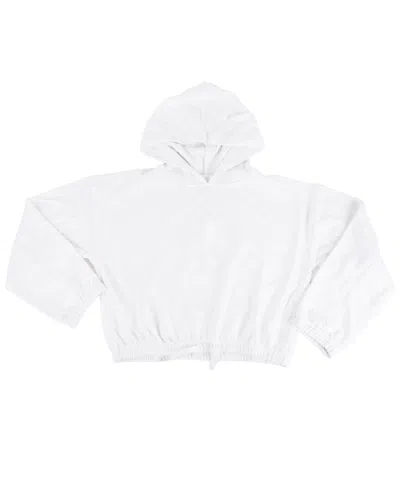 Shade Critters Girls Terry Hoodie In White