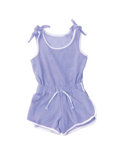 Shade Critters Girls Terry Romper In Red