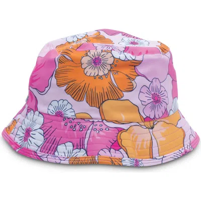 Shade Critters Kids' Blooming Hibiscus Bucket Hat In Pink