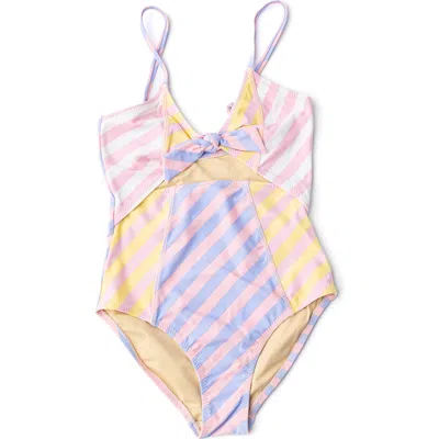 Shade Critters Kids' Colorblock One-piece Swimsuit In Multi
