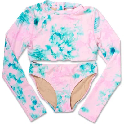Shade Critters Kids' Crop Rashguard 2-piece Swimsuit