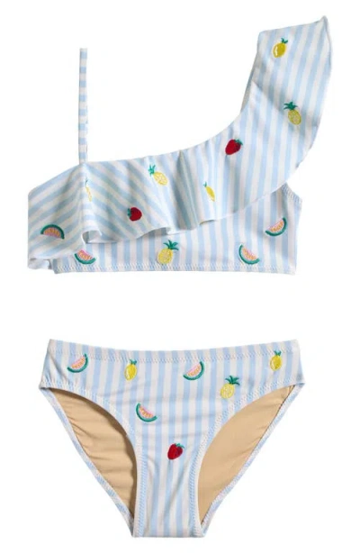 Shade Critters Kids' Embroidered Two-piece Swimsuit In Blue