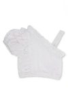 Shade Critters Kids' Eyelet One-shoulder Cover-up Top In White