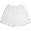 Shade Critters Kids' Eyelet Paperbag Cover-up Shorts In White