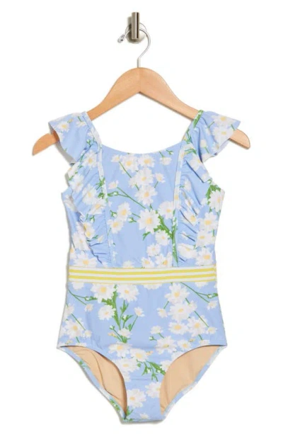 Shade Critters Kids' Garden Party One-piece Swimsuit In Blue