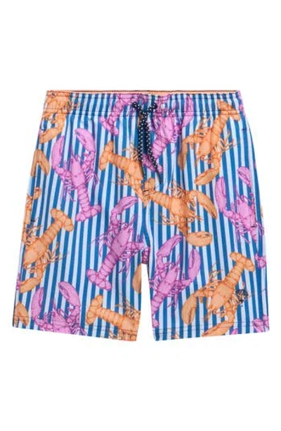 Shade Critters Kids' Lobster Stripe Swim Trunks In Multi