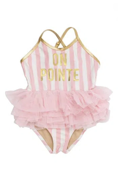 Shade Critters Kids' One Pointe Tutu One-piece Swimsuit In Pink